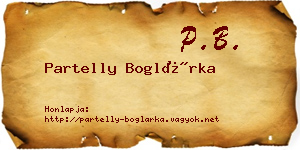 Partelly Boglárka névjegykártya